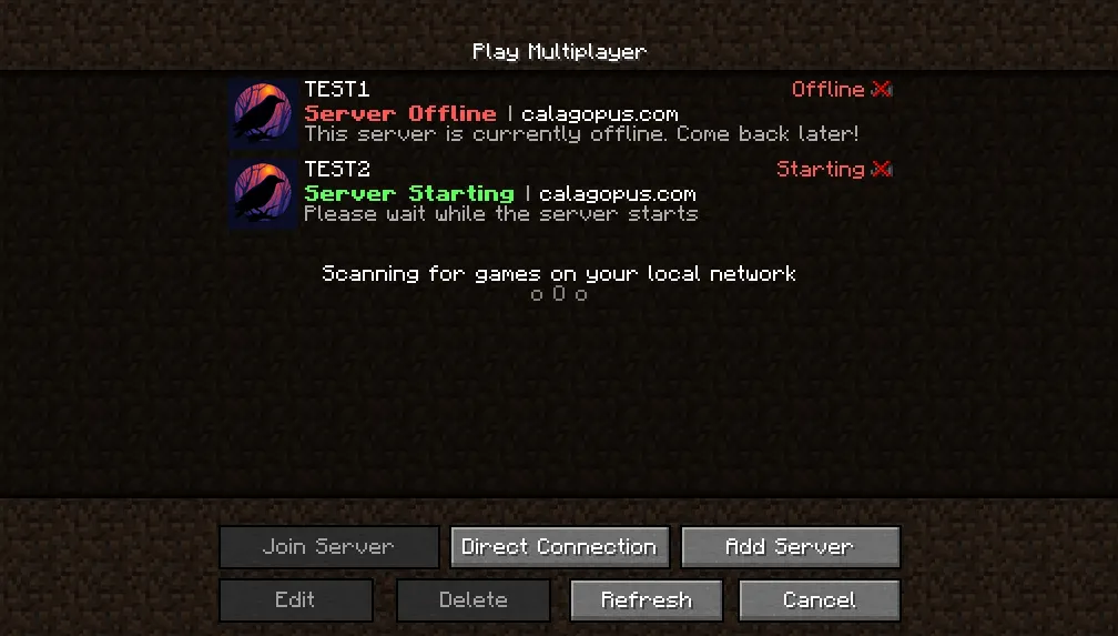 Status MOTD for Calagopus screenshot 2