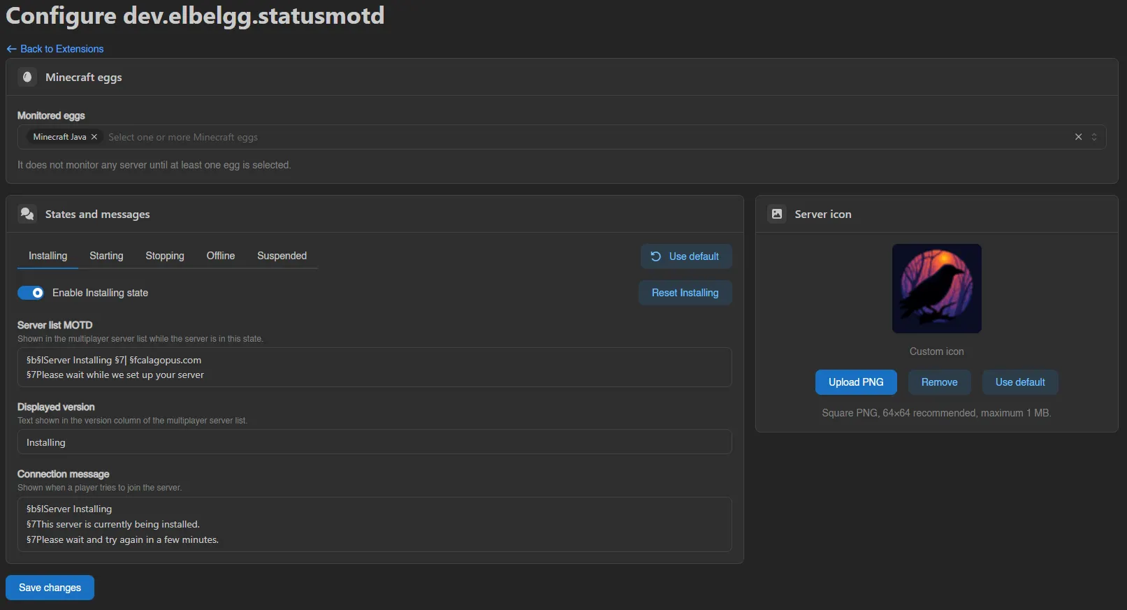 Status MOTD for Calagopus screenshot 1