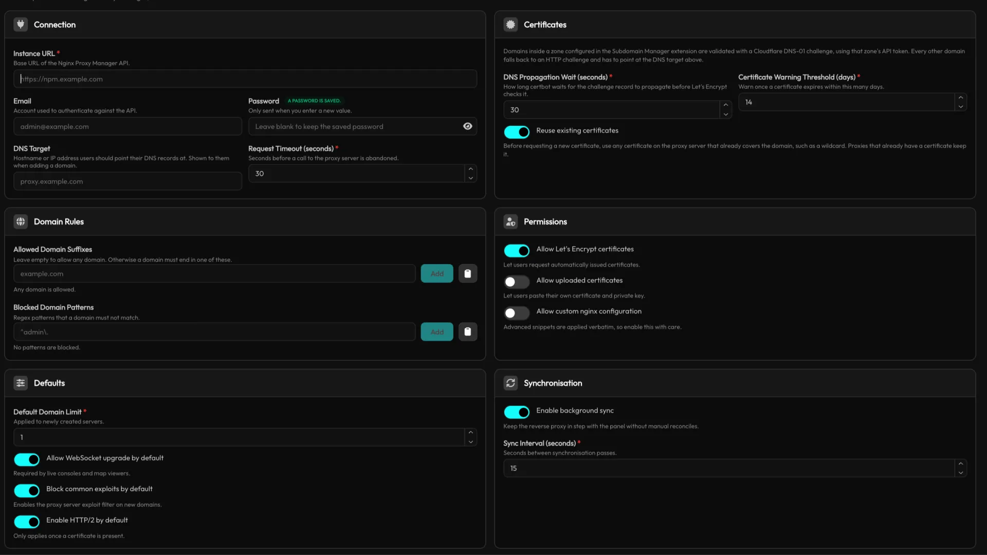 Reverse Proxy via Nginx Proxy Manager screenshot 4