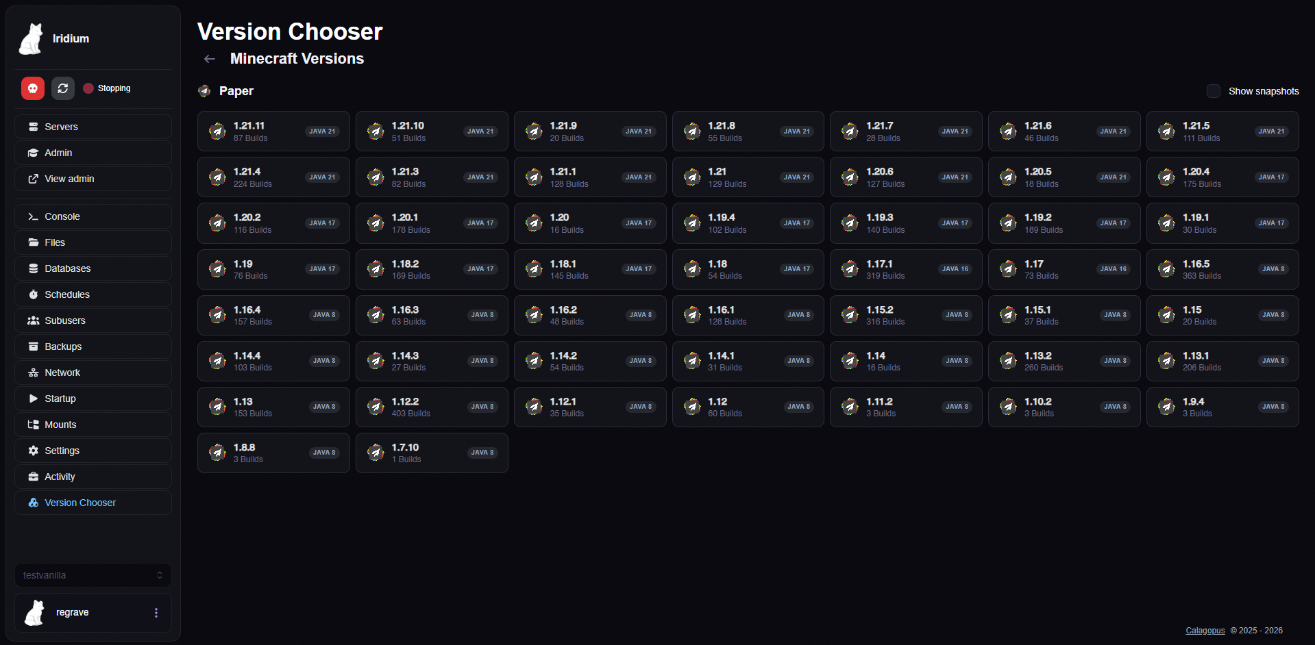 MC Version Chooser screenshot 1