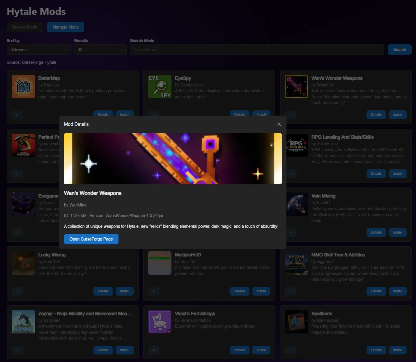 Hytale Mod Manager screenshot 2
