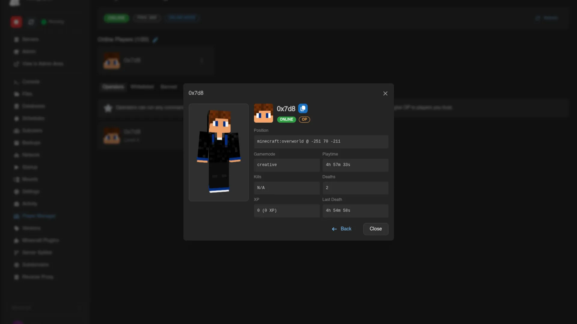 Minecraft Player Manager for Calagopus screenshot 4