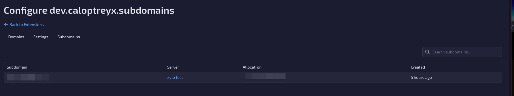 Subdomain Manager screenshot 2