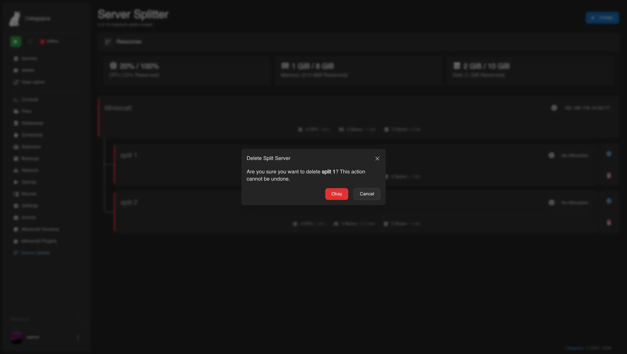 Server Splitter for Calagopus screenshot 5