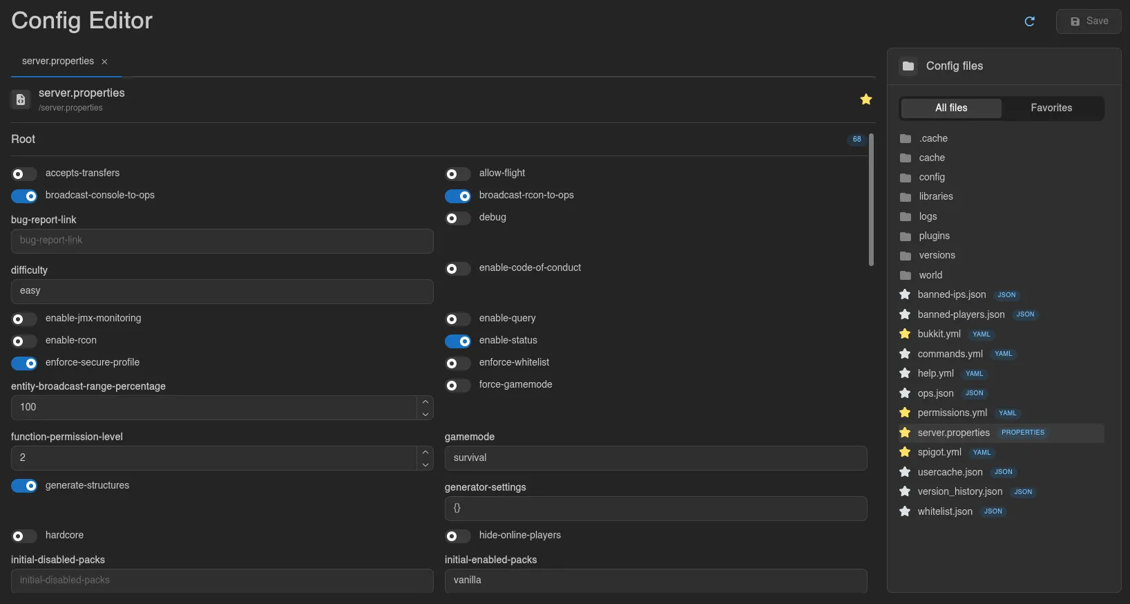 Config Editor screenshot 1