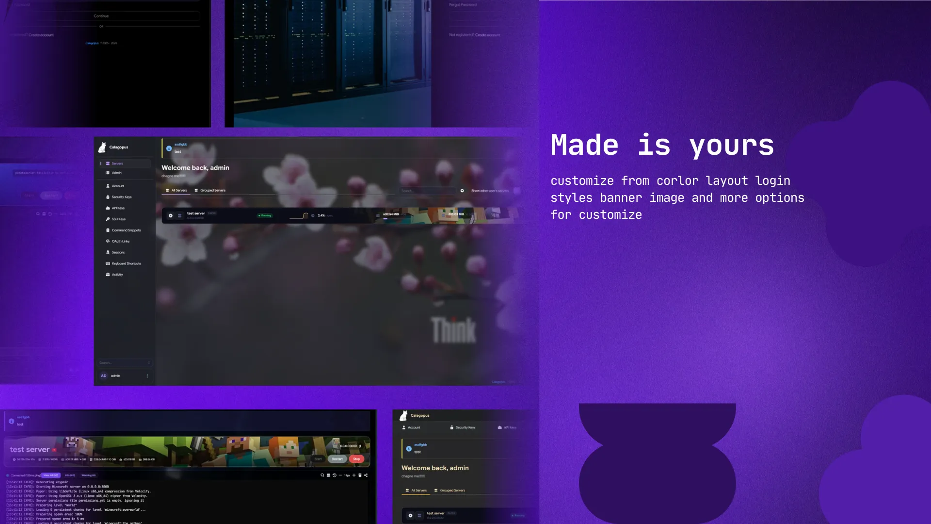 Qunix theme for Calagopus screenshot 3