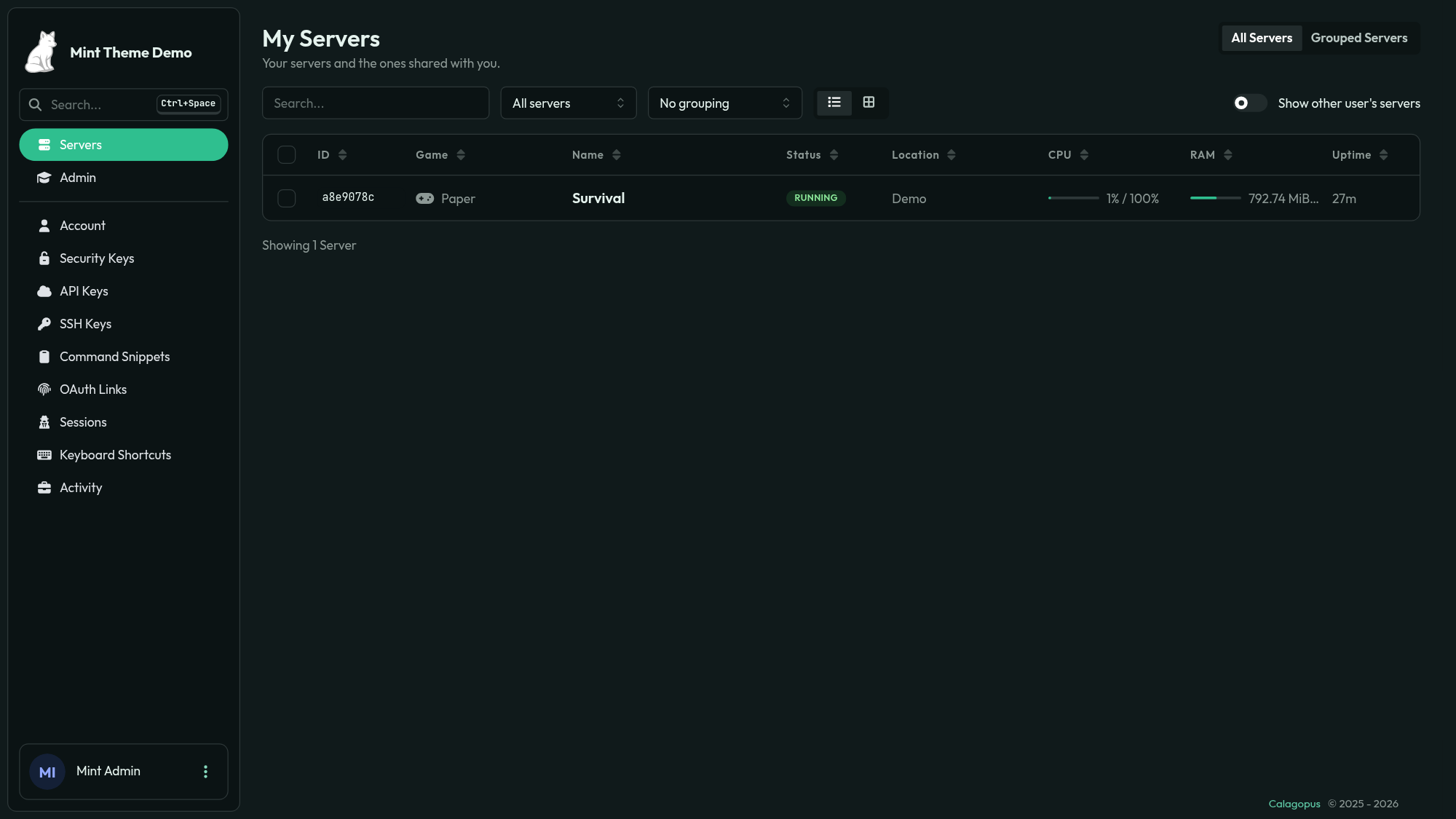 Mint Theme screenshot 2