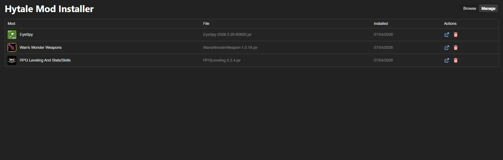 Hytale Mod Installer screenshot 2