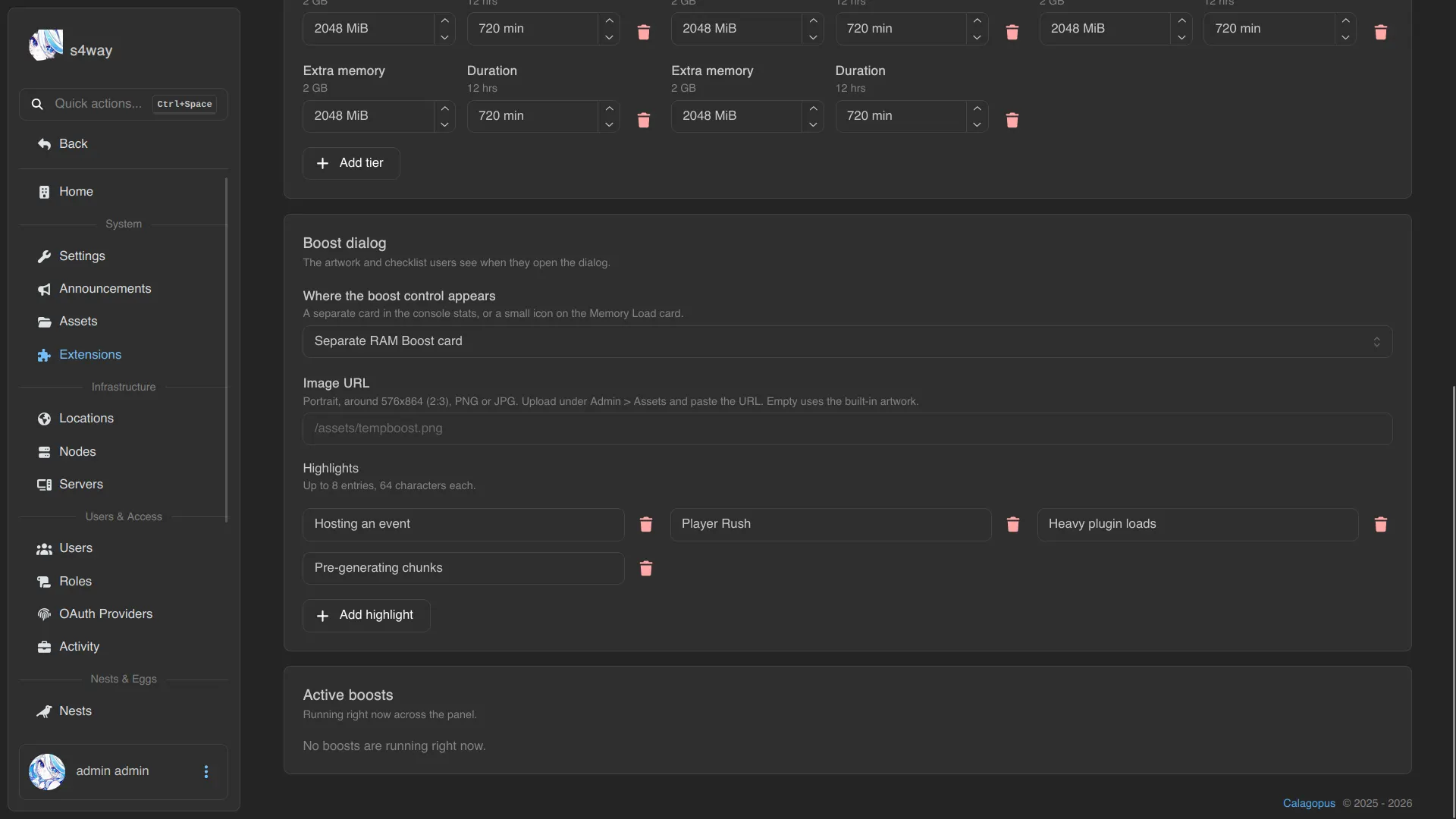 TempBoost For Calagopus screenshot 5