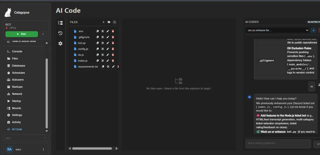 Ai Coder IDE Extension screenshot 1